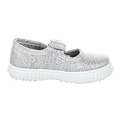 Cienta girls Mary Jane Shoe, Silver, 27 M EU / 9.5