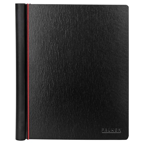 Falken Gloria Choir Folder with Ergonomic Handle, Lightweight Board, Elegant Embossing, Ring Mechanism, 4 Elastic Bands, 2 Inside Pockets, DIN A4