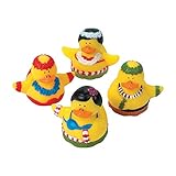 12 Hula Dancer Rubber Duckies