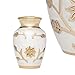 Mini Keepsake Urn • Miniature Funeral Cremation Urn fits Small Amount of Ashes • Lisette White Model • 3 inches Tall