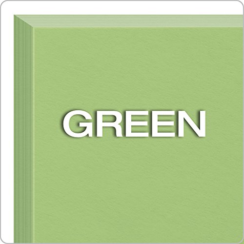 Oxford Blank Color Index Cards, 4" x 6", Green, 100 Per Pack (7420 GRE)