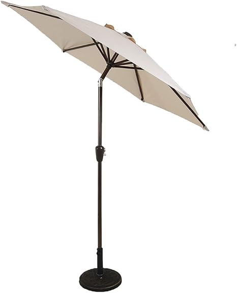 Guowei Patio Umbrella Parasol Steel Rod With Crank Tiltable Terrace Outdoor Sun Block Garden Patio Without Base Color A Size Diameter 7 38 Feet 2 25m Amazon Co Uk Luggage