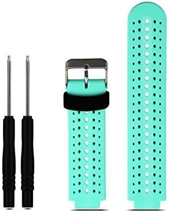 Probrother Replacement Silicone Band Smart Wrist Watch Accessory Strap for Garmin Forerunner 220/230/235/620/630 with Removal Tools