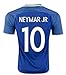 Soccer Kids 2016/2017 Brazil #10 Neymar Jr Away Jersey Football Soccer Kit Kids Sportwear & Shorts & Socks &Key Chain &Face Cloth 3-12 YRS (9-10 years)
