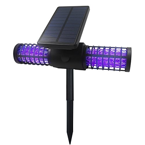 Kumeda Waterproof Solar Bug Zapper with 4 LED UV Lights Kumeda Waterproof Solar Bug Zapper with 4 LED UV Lights