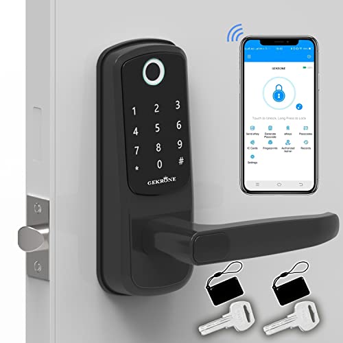 GEKRONE Smart Lock with Touchscreen, Bluetooth Electronic Deadbolt Door