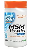 Doctor's Best MSM Powder with OptiMSM, Non-GMO, Vegan, Gluten Free, Soy Free, 250 Grams
