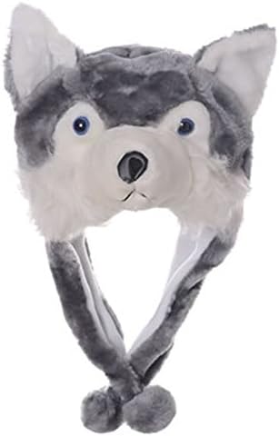 Animal Head Super Soft Plush Childrens Hat