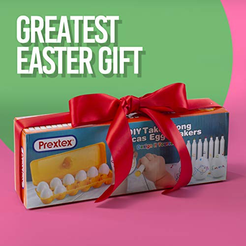 image for Prextex 12 Maracas Egg Shakers Musical Percussion Toy - 12 White Plast