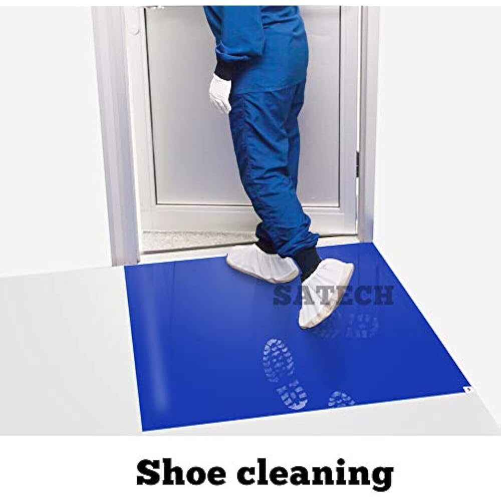 Sticky/Tacky/Adhesive Mat 24" X 36" Blue (Case Of Mats, 30 Sheets Each