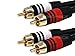 Monoprice Premium Two-Channel Audio Cable - 2 RCA Plug to 2 RCA Plug, Male to Male, 22AWG, 50 Feet, Black