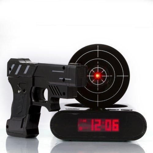 Lock N' Load Gun Alarm Clock/target Alarm Clock/creative Clock - Black