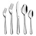 Silverware Flatware Cutlery Set for 12, HaWare 60-Piece Durable Stainless Steel Tableware Eating Utensils, Classic Elegant Design for Home Hotel Wedding, Dishwasher Safe
