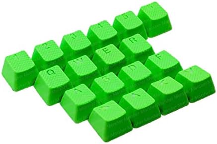 Tai-Hao Rubber Backlit Gaming Keycap Set - 18 Keys (Parrot Green)