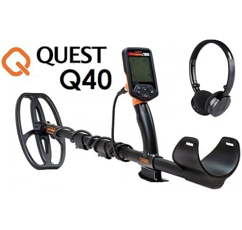 Detector de metales, para monedas, oro, modelo Quest Q40: Amazon ...