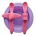 oogaa Silicone Baby Feeding Set - Purple/Pink