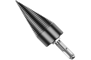 YWNYT Firewood Log Splitter Drill, Wood Splitter Drill Bits,Heavy Duty Drill Screw Cone Driver for Hand Drill Stick (Square Shank)