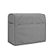 Luxja Dust Cover for Serger Sewing Machine, Serger Dust Cover with Storage Pockets for Extra Accessories (Compatible with Most Standard Singer and Brother Overlock Machines), Gray