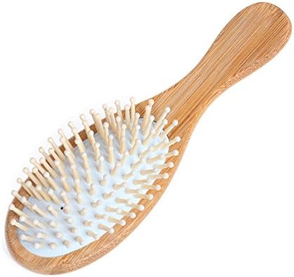 Wansu Hair Massage SPA Brush , Anti Static Wooden Hairbrush, Super Big, Straight Tooth ,Help Exfoliate, Detangle, and Increase Blood Circulation To The Beard For Stronger and Healthier Beard Growth