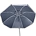 Titan 8 Foot Beach Umbrella with Sand Anchor. Fully Telescoping. UPF 50 Plus Rating. Tilting 2 Piece Design. Includes 4 Prong Hanging Hook, Corkscrew Anchor, and Carrying Bag.