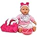 Baby Doll Feeding Set, Includes 16 Inch Soft Body Baby Doll with Winter Outfit Accessories, Jacket, Bib, Feeding Plate and Food Utensils - A Realistic Doll Set Collection for Toddlers, Girls and Kids