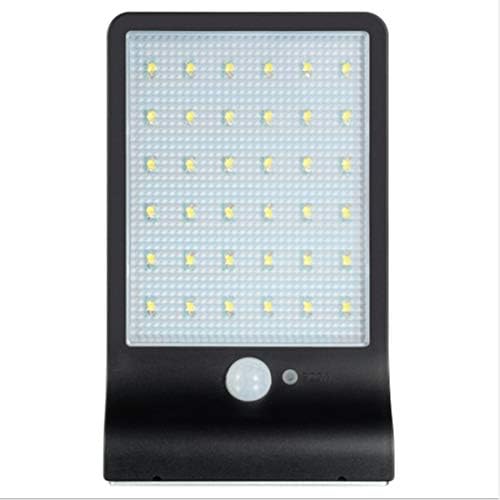 Haxibkena Solar Wall Lights, IP65 Waterproof Lights Motion-sensor Lights 36 LEDS 3 Modes Security Lights For Patio, Garden, Deck, Yard (Color : Black)