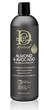 Design Essentials Natural Daily Hair Moisturizing Lotion -Moisture Rich Botanicals, Jojoba & Olive Oils- Almond & Avocado Collection, 16oz.