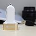 Car Charger Adapter, iOrange-E 5.1A 26W 3 Port USB Car Charger for iPhone 6 6Plus 5s 5c 5, iPad Air mini iPad mini2, iPad 4th Generation, White & Gold
