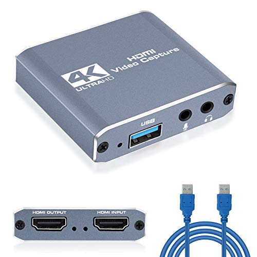 NEWCARE Audio Video Capture Card with Loop Out, 4K HDMI Game Capture