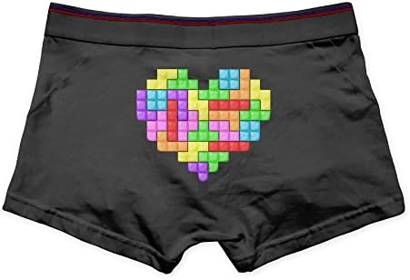 Men's Stretch Underwear Boxer Briefs Tetris Russian Tile-matchingpuzzle Video Game
