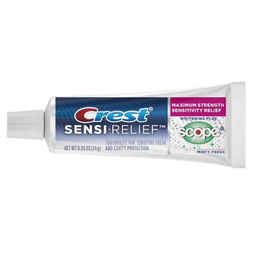 Crest Sensi-Relief Whitening PlusScopeminty Fresh Flavor Toothpaste, 0.850 Fluid Ounce