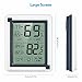 (New Version) Indoor Thermometer with Humidity Monitor, Wireless Digital Humidity Monitor with Backlight, Thermometer Humidity Monitor for Home, Office, Greenhouse (Battery Not Included, Silver)