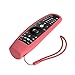 Silicone LG Magic Remote Cover Compatible with LG Magic AN-MR600/MR650/MR19BA/MR20GA LG TV Remote Cover Protective Skin Holder Washable Dirt-Proof Anti-Lost with Remote Loop(Red)