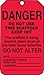 AccuformNMC Scaffold Status Tags, 25 Pack Red Danger Safety Tags “Do Not Use This Scaffold Keep Off”, 5.75” x 3.25”, Durable Water-Resistant 10-mil PF-Cardstock, Made in USA, TSS101CTP