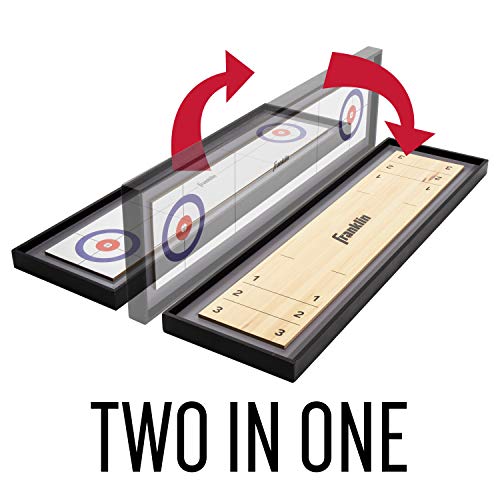 Franklin Sports 2in1 Shuffleboard Table and Curling Set Portable