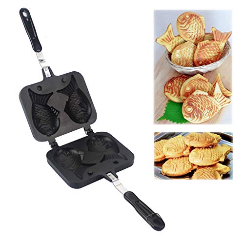 Fish-shaped Cake Pan Waffle Pan Cake Pan Bread Waffle Maker (Fish Mould) (Renewed) - Thumbnail 5