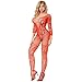 Advoult Plus Size Lingerie Fishnet Bodysuit Crotchless Tights Sexy Nightwear Bodystocking For Women