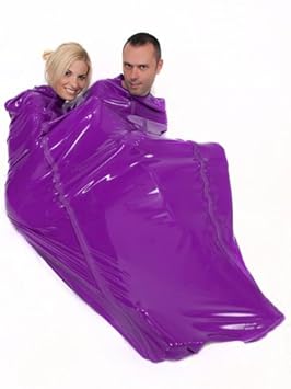 Latex Bondagesack - Saunasack oder Schlafsack - LILA