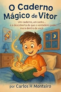 Livro O CADERNO MAGICO DE VITOR: Um caderno, um sonho... e a descoberta de que o verdadeiro poder mora dentro de você