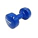 PROMIC Vinyl Coated Single Dumbbell Hand Weight - 20 Pound, Blue
