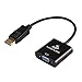 1JUSTLINK 1080P Gold Plated DisplayPort DP to VGA Adapter Converter Male to Female Connector Cable for PC Laptop