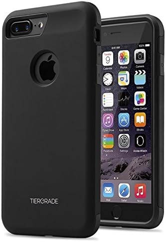 iPhone 7 Case, iPhone 7 Protective Case, Tiergrade Rubber Interior Matte Finished Easy Grip Slim Fit Dual Layer Drop Protection Shockproof Anti Scratch Resistant Cover Case for Apple iPhone 7 Black