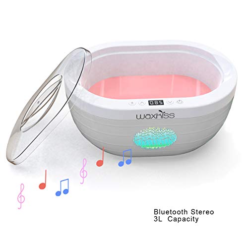 Paraffin Bath Thermal with Bluetooth Stereo, Fast Wax Meltdown More safe Paraffin Wax Warmer, Paraffin Spa for Moisturizing & Soothing Skin,3000ml Keep Warm up
