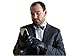 FOWNES TOUCHPOINT Men's Fleece/Cashmere Lined Black Stretch Lambskin Leather Gloves