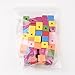 Pandahall 50 Pcs 14MM Mixed Color Cube Wood Beads, Lead Free, Dyed, about 14mm long, 14mm wide, 14mm thick,hole: 5mm