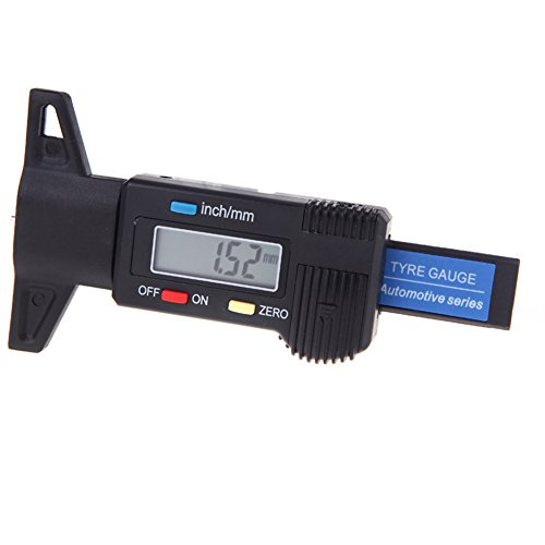 Click Here to See More Images WinnerEco Digital LCD Tire Tread Depth Gauge 0-25.4mm Metric / Inch Black