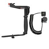 Stroboframe Quick Flip Rotating 350 Flash Bracket + Off-Camera Cord for Canon EOS 6D, 70D, 7D, 5DS, 5D Mark II III Rebel T5, T5i, T6i, T6s, SL1