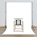 CRAPHY Upgraded Portable Photo Studio 10 x 6.5ft Background Stand Kit Backdrop Support System with Silk Cotton Background (Green Black White, 9ft x 6ft) and Carrying Bag