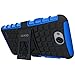 OEAGO LG X Charge Case, LG Fiesta 2 LTE Phone Case, LG Fiesta LTE Case, LG X Power 2 (2017) Case, [Shockproof] [Impact Protection] Tough Rugged Dual Layer Protective Case with Kickstand - Blue
