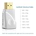 VicTsing Gold-Plated HDMI to VGA Converter Adapter for PC, Laptop, DVD, Desktop and other HDMI Input Devices - White